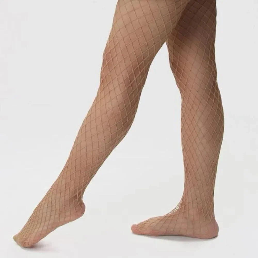 🆕Tan High Waisted Fishnet Tights Stockings